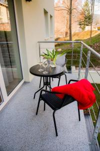 Balkón alebo terasa v ubytovaní Apartmán PMR