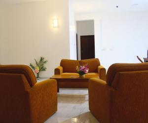 A seating area at White Fortress