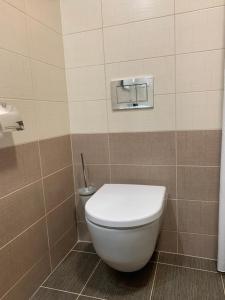 Een badkamer bij Apartman Centrum 302