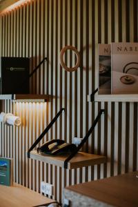 Telewizja i/lub zestaw kina domowego w obiekcie G'sund & Natur Hotel Die Wasnerin - Adults Only