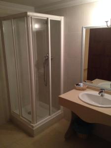 Koupelna v ubytování Hotel Las Fuentes