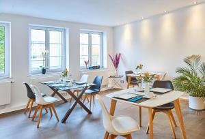 Khu vực ghế ngồi tại SCHLAFGUT! HOTEL-WILL.ICH Garni