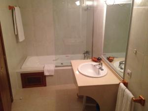 Koupelna v ubytování Hotel Las Fuentes