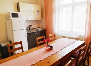 Kuchyňa alebo kuchynka v ubytovaní Flamingo Apartments