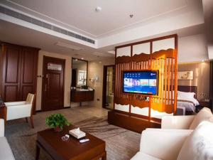 Prostor za sedenje u objektu GreenTree Eastern Bozhou Jingwan Wealth Centre Hotel