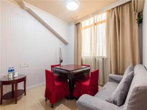 Χώρος καθιστικού στο GreenTree Inn Jiangsu Suzhou Mudu Ancient Street Express Hotel