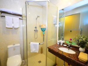 Baðherbergi á GreenTree Inn Jiangsu Xuzhou Yunlong District West Gate of Yunlong Public Park Express Hotel
