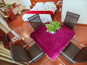 Posezení v ubytování GreenTree Inn HeBei ZhangJiaKou ZhangBei Caoyuantian Rd ZhangKu Avenue Express Hotel