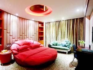Area soggiorno di GreenTree Alliance Jinhua Dongyang East Bus Station Dongyong Road Hotel