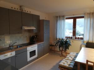 Kuchyň nebo kuchyňský kout v ubytování Haus Barbara