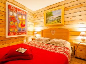 Postel nebo postele na pokoji v ubytování Auberge De Liezey