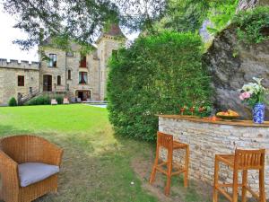 manoir de la malartrie外面的花园