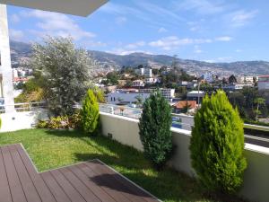 a view from the balcony of a house with trees at Mericia's Gorgeous View in Funchal