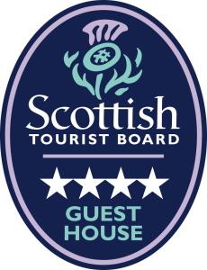 a logo for a scottish tourism board guest house at Lossiemouth House in Lossiemouth