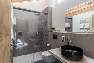 Koupelna v ubytování Hotel Hemizeus & Iremia Spa