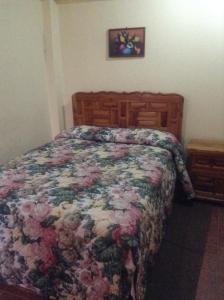 Cama o camas de una habitación en Hotel La Loma
