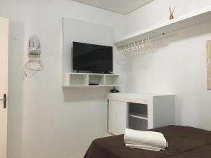 TV a/nebo společenská místnost v ubytování Chales Adria
