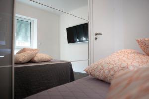 Postel nebo postele na pokoji v ubytování Ferienwohnung Lisa