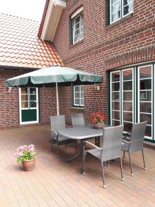 Patio nebo venkovní prostory v ubytování Ferienwohnung an der Mühle