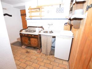 a kitchen with a sink and a counter at Holiday Home in Nejdek in West Bohemia with garden in Nejdek
