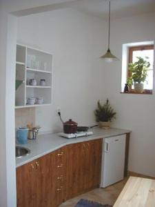 Een keuken of kitchenette bij Apartmány Vrchlabí