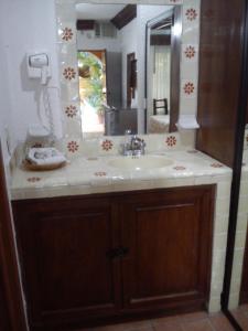 Phòng tắm tại CasaGrande Posada Ejecutiva