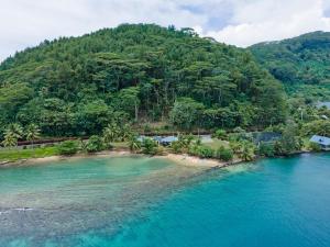 Vista aèria de Le Neliza Beach Lodge Raiatea