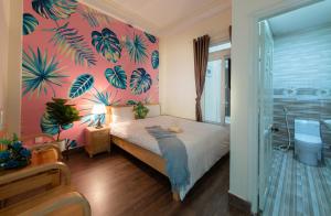 Postelja oz. postelje v sobi nastanitve Moc Thach Hostel Dalat