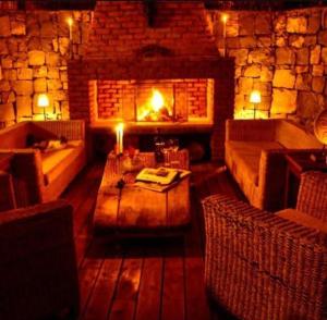 A seating area at Han Boutique Hotel