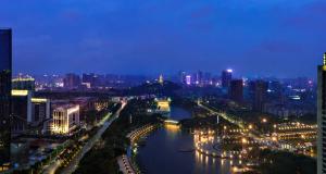 佛山景观或在酒店看到的城市景观