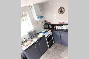 Fuchsia Apartment Tranquil Modern Seaside Apartment on the Wild Atlantic Way的厨房或小厨房