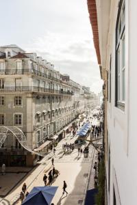 a view of a city street from a building at Augusta Street 213 - 3 Esq in Lisbon