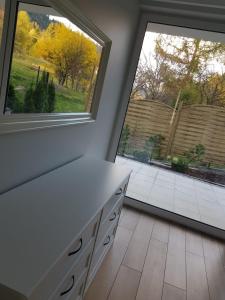 Vonkajšia záhrada v ubytovaní Apartament "OldMountain" Olimpijska 1C 1