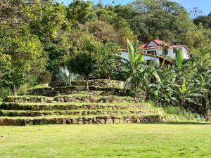 Mundo Nuevo Eco Lodge外面的花园