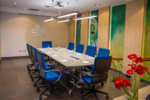 Área de negócios e/ou sala de conferências em Hotel Ciudad de David