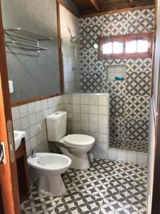 Phòng tắm tại Cabañas SKY