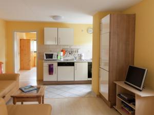 Dapur atau dapur kecil di Lavish Apartment in Merschbach near the Forest