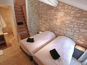 Postel nebo postele na pokoji v ubytování Blissful Stay in Mandourelle