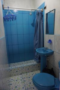 Koupelna v ubytování Hostel Paqaryi