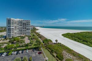 an aerial view of a beach and a building at Sst3 #1209 in Marco Island