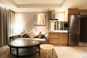 Kuchyň nebo kuchyňský kout v ubytování Londoner Hotel Gwangan