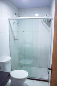 Ett badrum på Hotel Luar de Itapua