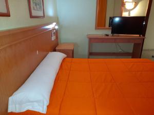 Postel nebo postele na pokoji v ubytování Hostal Carlos III