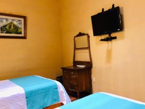 TV a/nebo společenská místnost v ubytování Hotel Boutique Casa de las Manrique