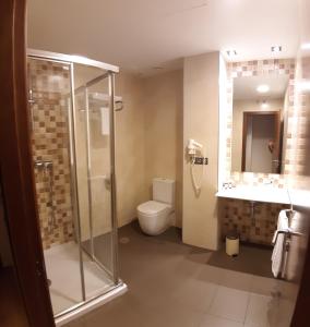 Koupelna v ubytování Hotel Pago del Olivo
