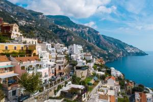 a view of positano on the amalfi coast at Hotel Villa Gabrisa in Positano