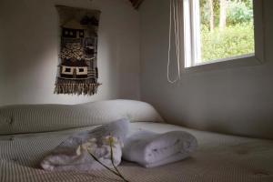 Krevet ili kreveti u jedinici u okviru objekta El Chalet de El Refugio de la Loma