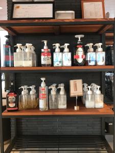 Comodidades para preparar café e chá em Hotel Sunriver Shimanto