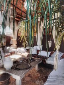 Posezení v ubytování Riad Chocolat