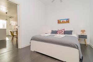 Cama o camas de una habitación en Stylish Apartment in the Center of Madrid